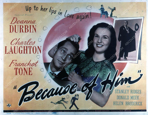 Deanna Durbin Franchot Tone film Because of Him 35m-3849