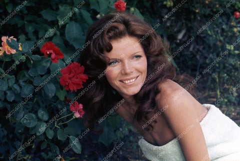 beautiful Samantha Eggar out among the flowers 35m-3874
