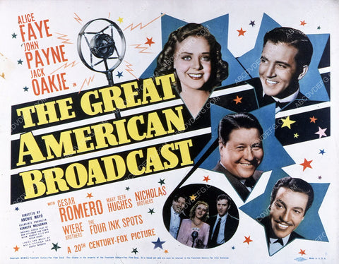 Alice Faye Jack Oakie John Payne film The Great American Broadcast 35m-4130