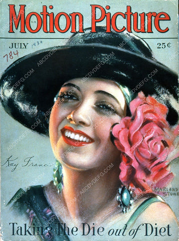 Kay Francis Motion Picture magazine cover 35m-4245