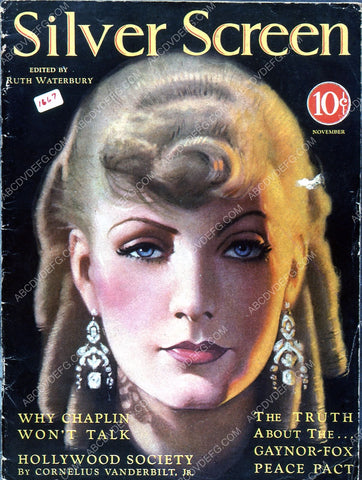 Greta Garbo Silver Screen magazine cover 35m-4275