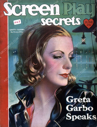 Greta Garbo Screen Play Secrets magazine cover 35m-4283