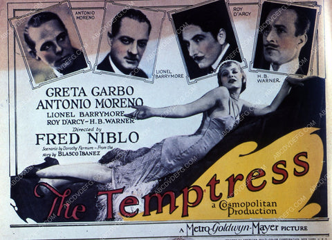 Greta Garbo Antonio Moreno silent film The Temptress 35m-4291
