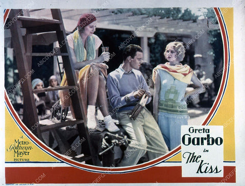 Greta Garbo Conrad Nagel silent film The Kiss 35m-4301