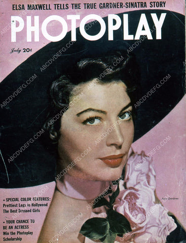 Ava Gardner Photoplay magazine cover 35m-4316