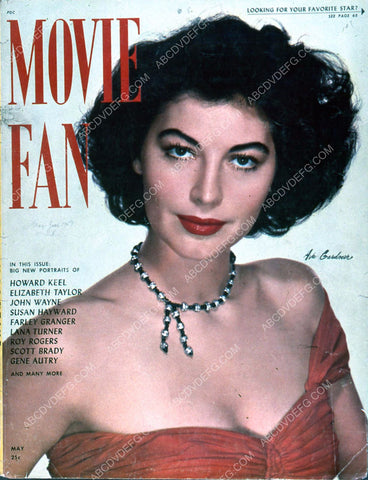 Ava Gardner Movie Fan magazine cover 35m-4318