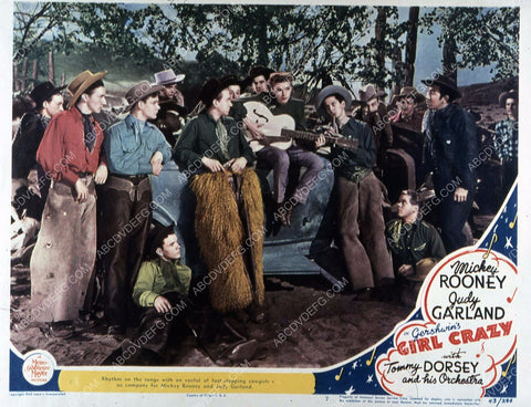 Judy Garland hanging with the cowboys film Girl Crazy 35m-4410