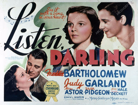 Judy Garland Freddie Bartholomew film Listen Darling 35m-4435