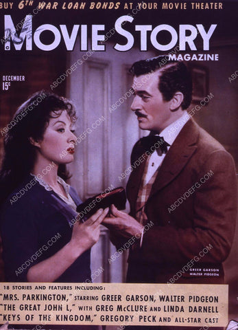 Greer Garson Walter Pidgeon Movie Story magazine cover 35m-4479