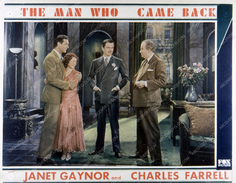 Janet Gaynor Charles Farrell film The Man Who Came Back 35m-4502
