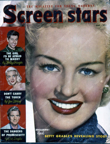 Betty Grable Screen Stars magazine cover 35m-4558
