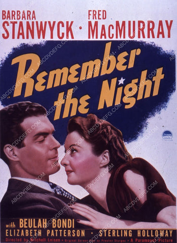 Barbara Stanwyck Fred MacMurray film Remember the Night 35m-4753