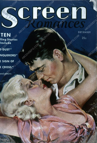 Jean Harlow Clark Gable Screen Romances magazine cover 35m-4894