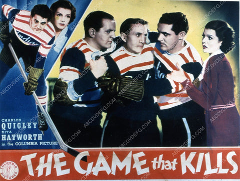Charles Quigley Rita Hayworth hockey film The Game That Kills 35m-5081