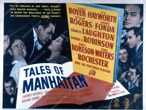 Charles Boyer Rita Hayworth Edward G Robinson film Tales of Manhattan 35m-5085