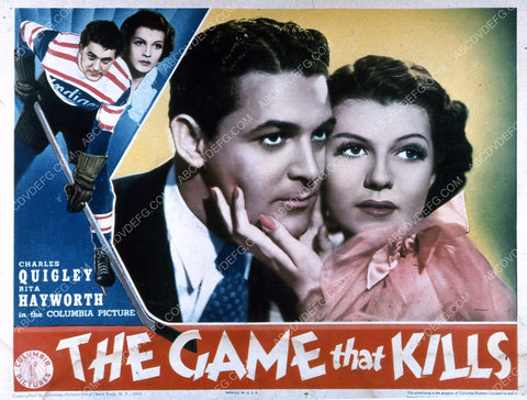 Charles Quigley Rita Hayworth hockey film The Game That Kills 35m-5092