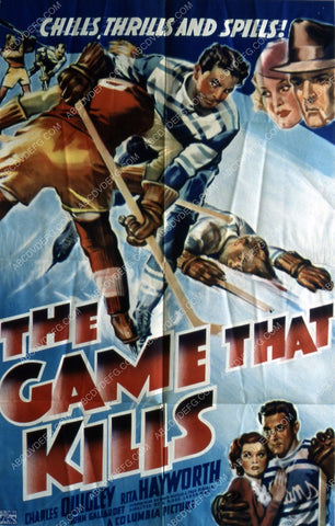 Charles Quigley Rita Hayworth hockey film The Game That Kills 35m-5096