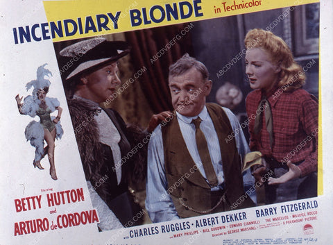 Betty Hutton Arturo de Cordova film Incendiary Blonde 35m-5255
