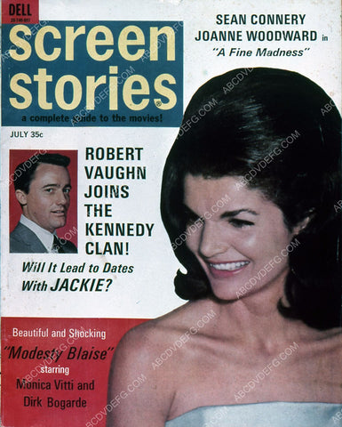 Jackie Kennedy Robert Vaughn Screen Stories magazine cover 35m-5592