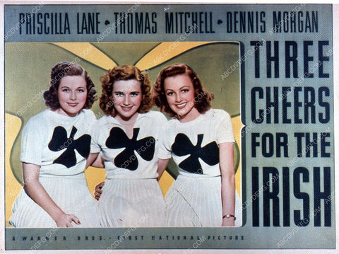 Priscilla Lane Dennis Morgan film Three Cheers for the Irish 35m-5781