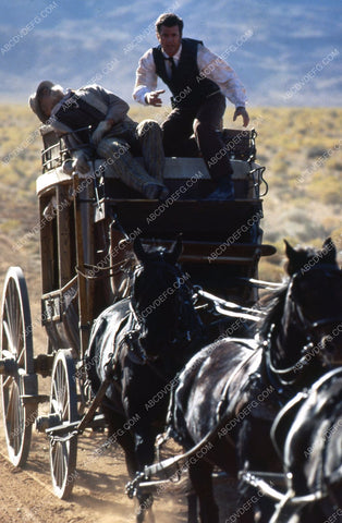 Mel Gibson stagecoach action sequence film Maverick 35m-6167