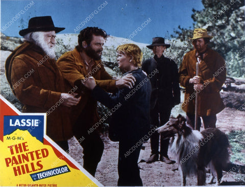 Lassie and cast film The Painted Hills 35m-6299