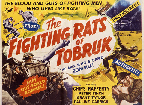 Chips Rafferty film The Fighting Rats of Tobruk 35m-7683