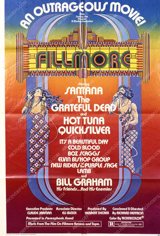 Santana Grateful Dead Hot Tuna rock n roll film Fillmore 35m-7723