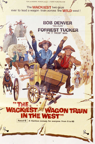 Bob Denver Forrest Tucker film Wackiest Wagon Train in West 35m-7741