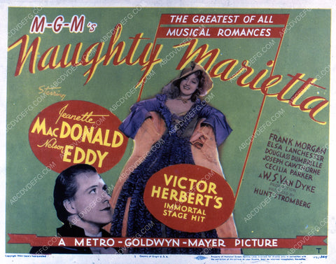 Jeanette MacDonald Nelson Eddy film Naughty Marietta 35m-7788