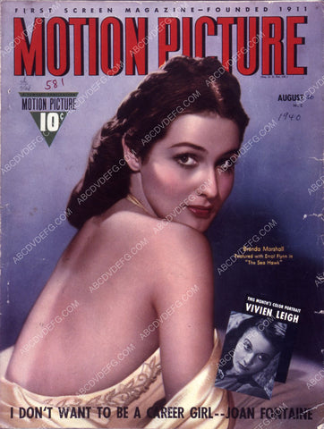 Brenda Marshall Motion Picture magazine cover 35m-7865