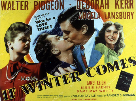 Walter Pidgeon Deborah Kerr film If Winter Comes 35m-8387