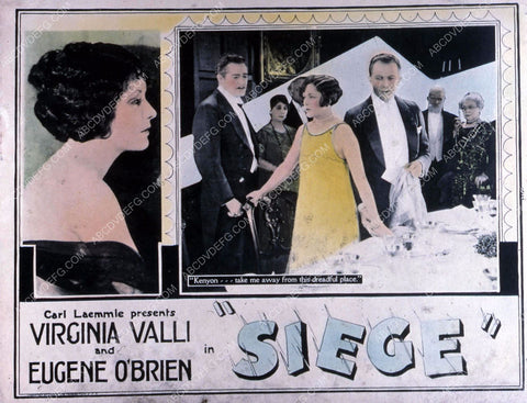 Virginia Valli Eugene O'Brien silent film Siege 35m-8646