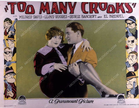 Mildred Davis George Bancroft silent film Too Many Crooks 35m-8668