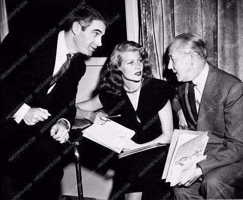 Rita Hayworth Charles Korvin behind the scenes 3643-08