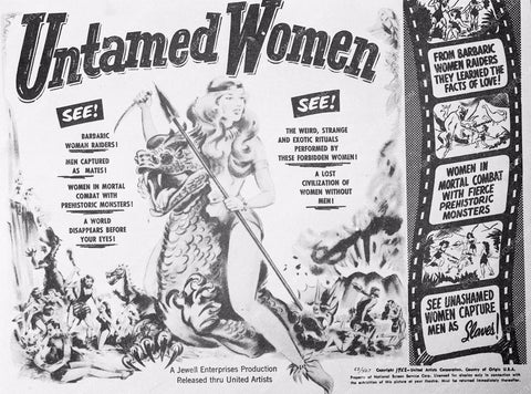 ad slick cult film Untamed Women 3661-02