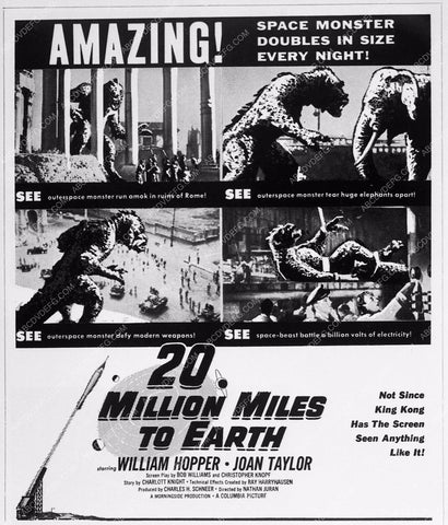 ad slick classic sc-fi film 20 Million Miles to Earth 3684-14