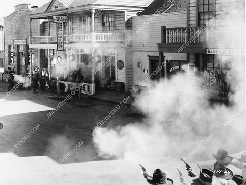 street scene shootout on studio backlot western town 3770-20