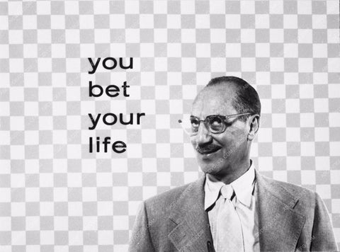 Groucho Marx TV show promo You Bet Your Life 3774-10