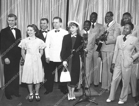 candid NBC radio Deanna Durbin Anne Shirley black music group Ben Alexander 3797-21