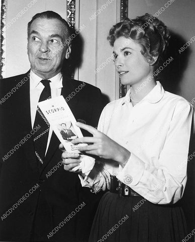 great candid Grace Kelly w astrologer Carroll Righter 3797-34