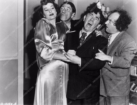 Three Stooges Moe Larry Shemp Jean Willes 3-D short Don't Throw That Knife 3873-33