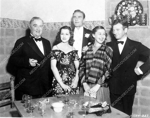 great candid Frances Drake Henry Wilcoxon Claude Rains at some party 3899-31