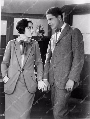 Malcolm McGregor Pauline Frederick silent film Smouldering Fires 3928-12
