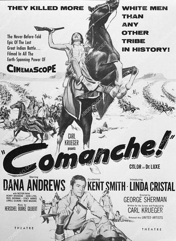 ad slick Dana Andrews film Comanche 4004-31
