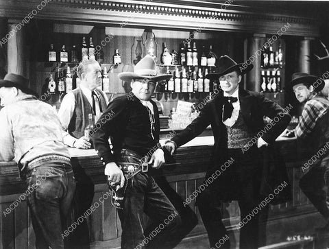 Buck Jones Tim McCoy at the bar western film West of the Law 4146-26