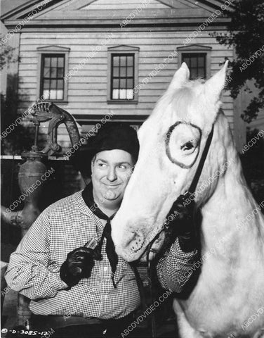cowboy sidekick Smiley Burnette and his horse 4279-24