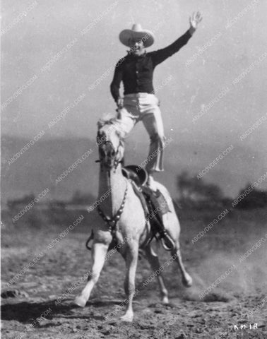 Ken Maynard and Horse Tarzan equestrian tricks Code of the Scarlet 4297-12
