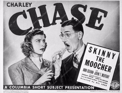 ad slick Charley Chase Ann Doran Skinny The Moucher 4303-07