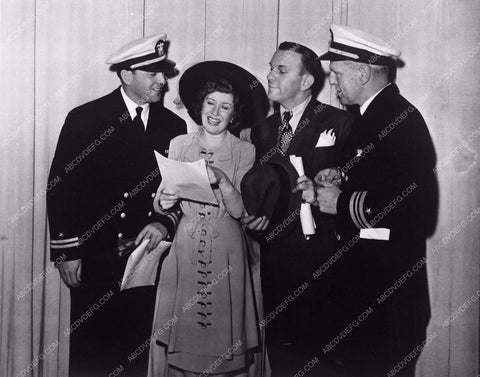 candid George Burns Gracie Allen George O'Brien Lt. Cmdr. Perry Wood 4330-03